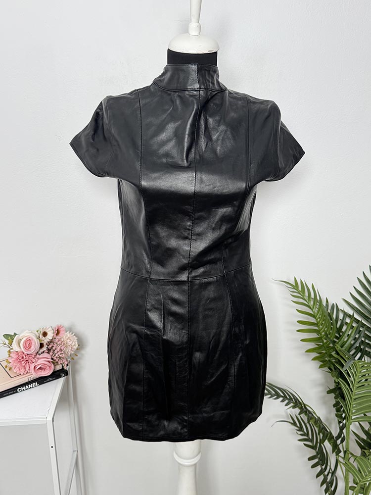 Rochie noua piele naturala cu eticheta pret 100 euro Orion L