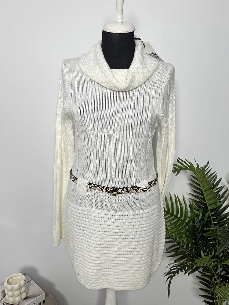 Rochie noua tricotata cu curea,croiala mica Chicoree XL