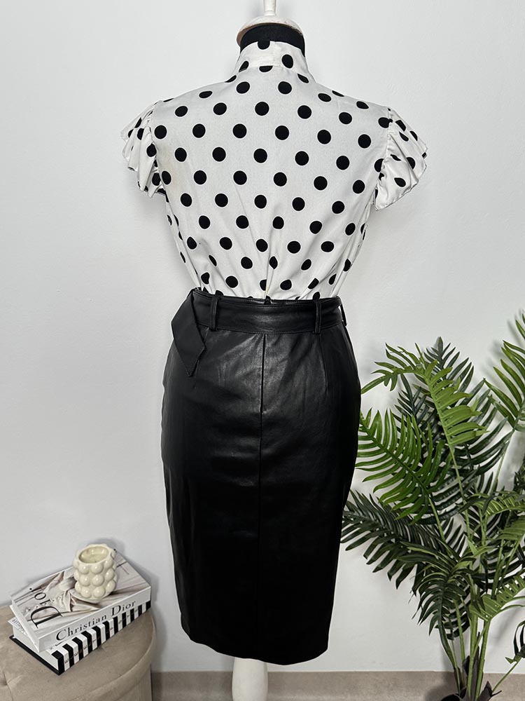 Fusta noua piele eco. Amisu 38 - imagine 2