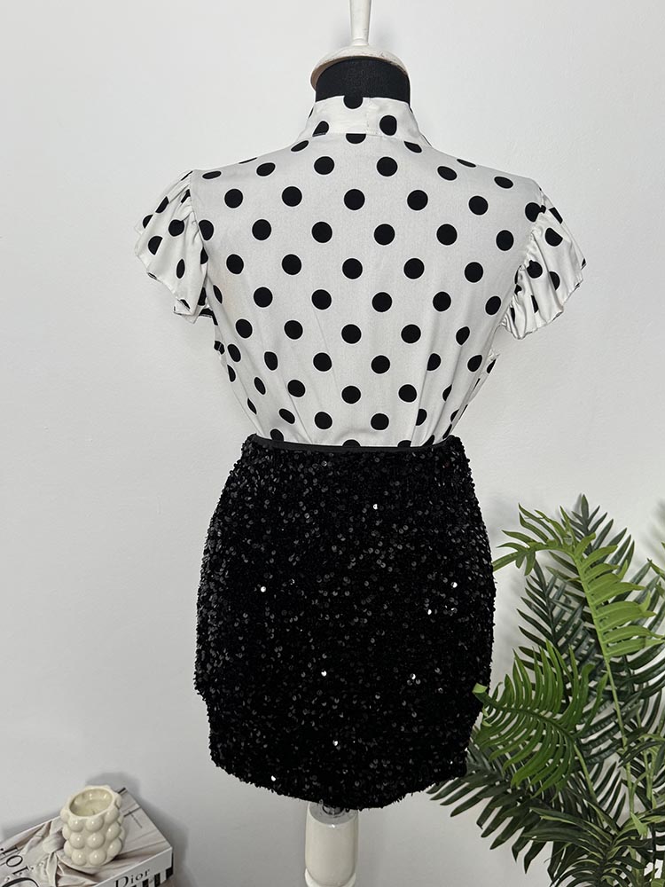 Fusta calitativa cu paiete zebra S - imagine 2