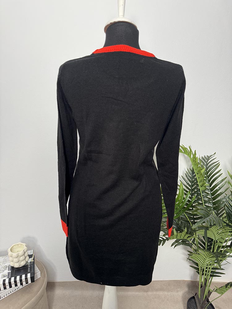 Rochie tricotata cu motive de craciun Esmara S - imagine 2