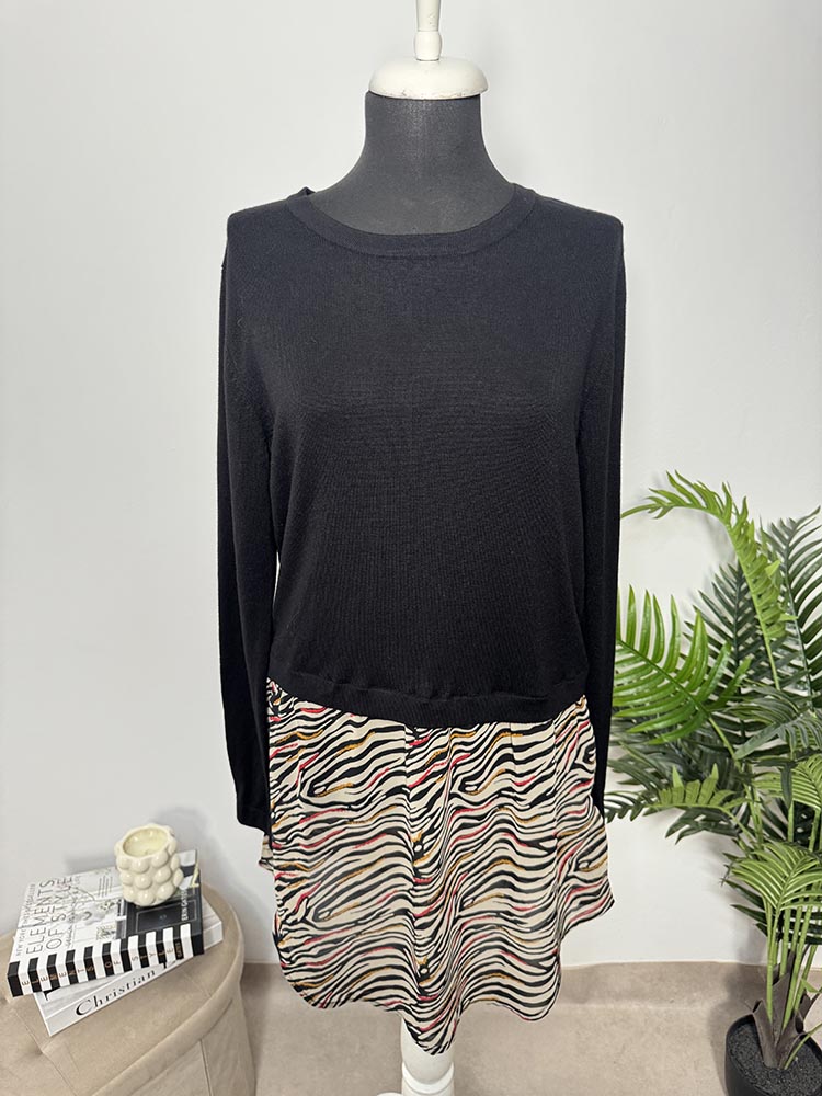 Rochie calitativa,amestec tricot Rainbow 36-38