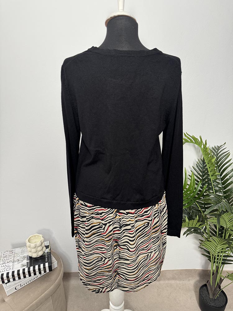 Rochie calitativa,amestec tricot Rainbow 36-38 - imagine 2