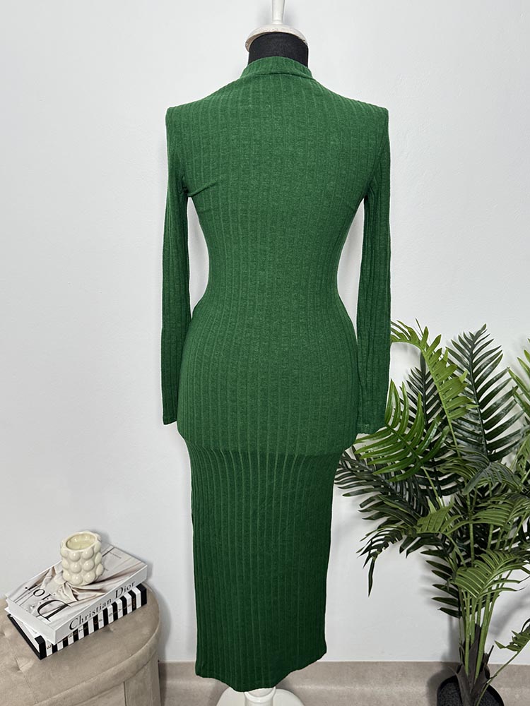 Rochie calitativa tricotata fin Stradivarius S - imagine 2
