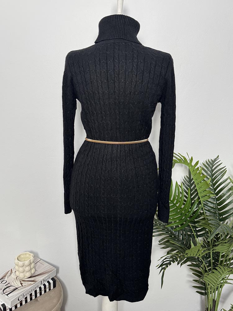 Rochie calitativa tricotata fin Melody S-M - imagine 2