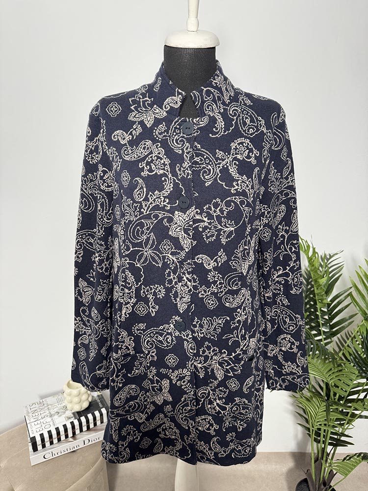 Cardigan calitativ tip sacou lung RAGNO 5