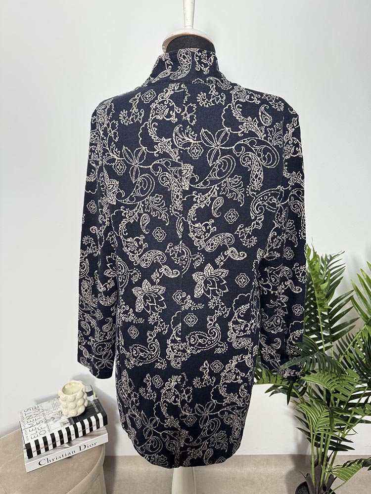Cardigan calitativ tip sacou lung RAGNO 5 - imagine 2