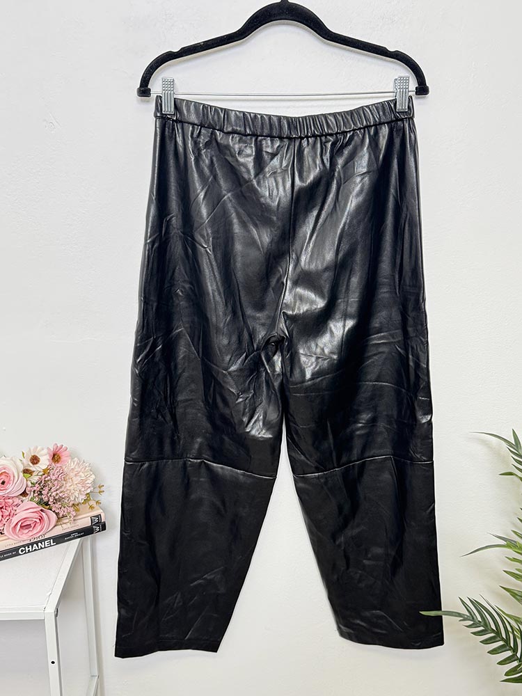 Pantaloni imitatie piele M - imagine 2