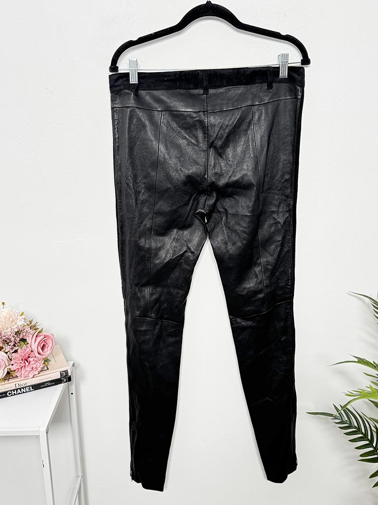 Pantaloni piele naturala 30 - imagine 2