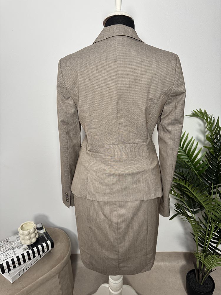 Compleu nou calitativ sacou fusta pret eticheta 130 euro MEXX 36 - imagine 2
