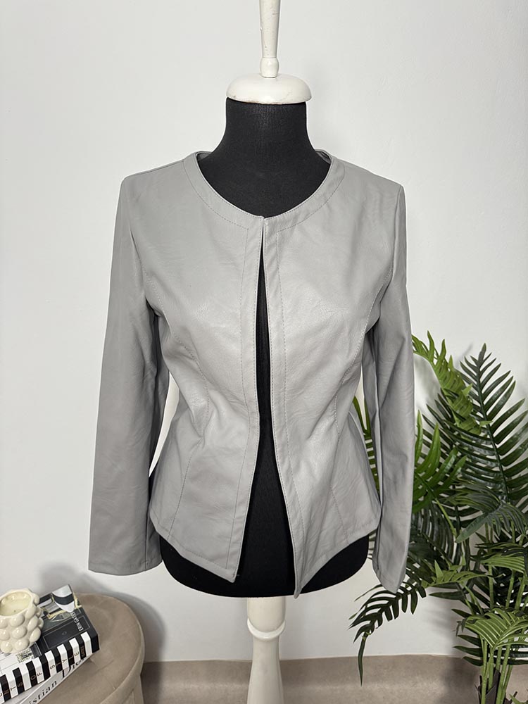 Jacheta piele eco. croiala mica New Collection L