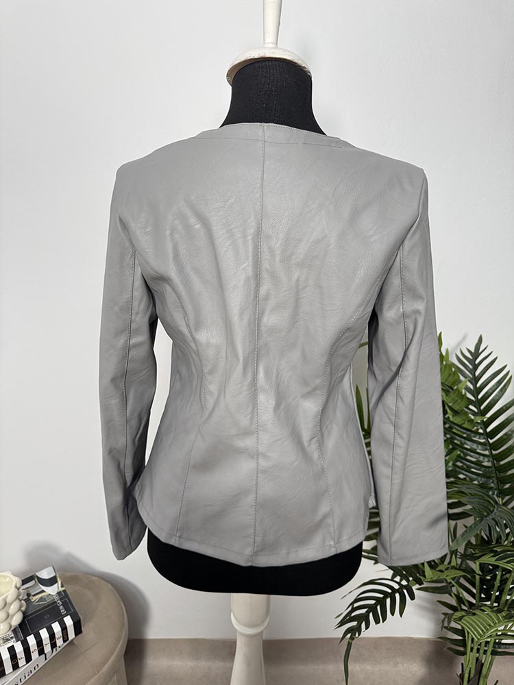 Jacheta piele eco. croiala mica New Collection L - imagine 2
