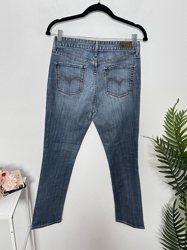 Blugi straight Levi's 28 - imagine 2