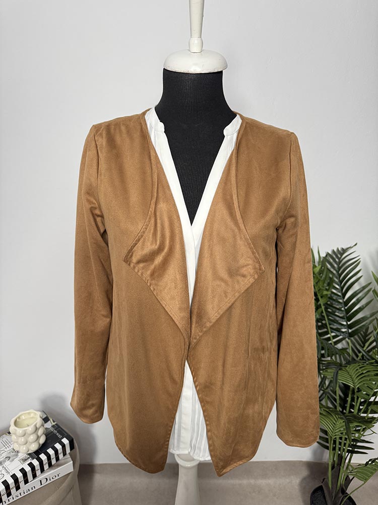 Sacou calitativ din piele eco. intoarsa Gina 38