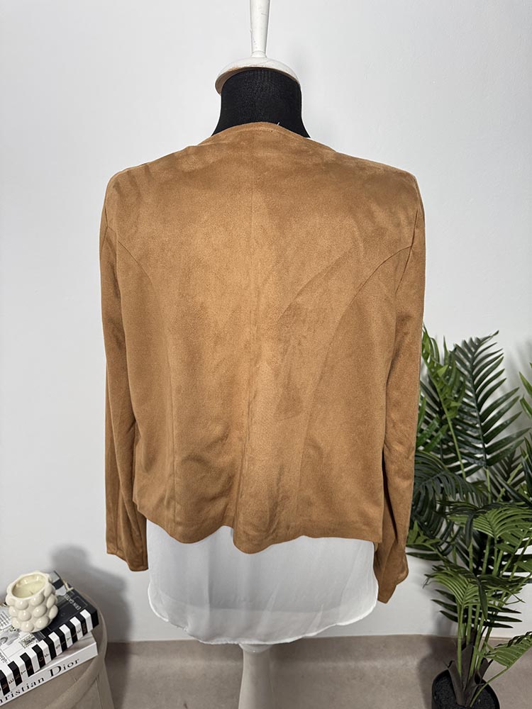 Sacou calitativ din piele eco. intoarsa Gina 38 - imagine 2