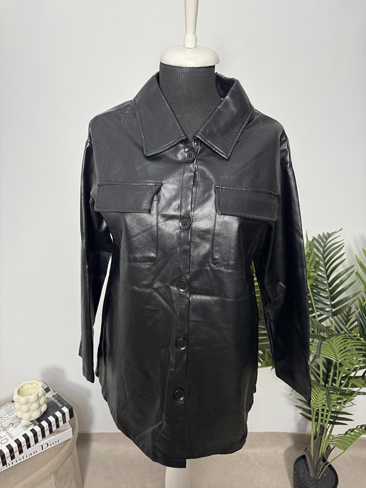 Camasa din piele eco. Shein XS