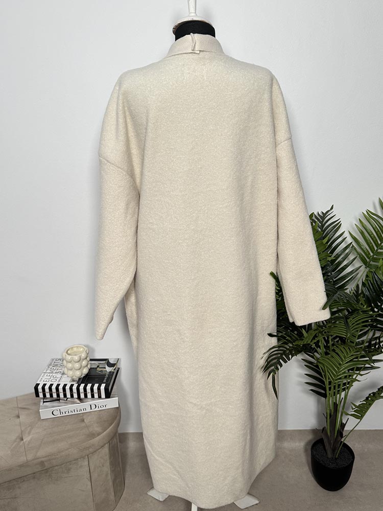 Cardigan calitativ lung tip palton Imicoco Universala - imagine 2