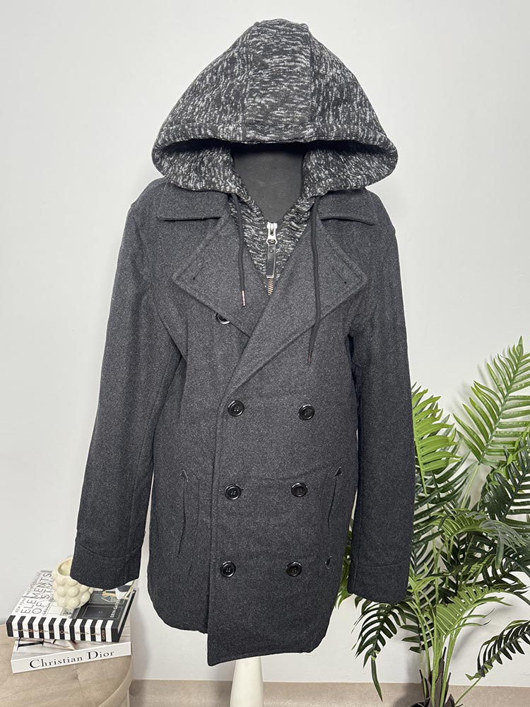 Palton calitativ cu gluga Indigo M