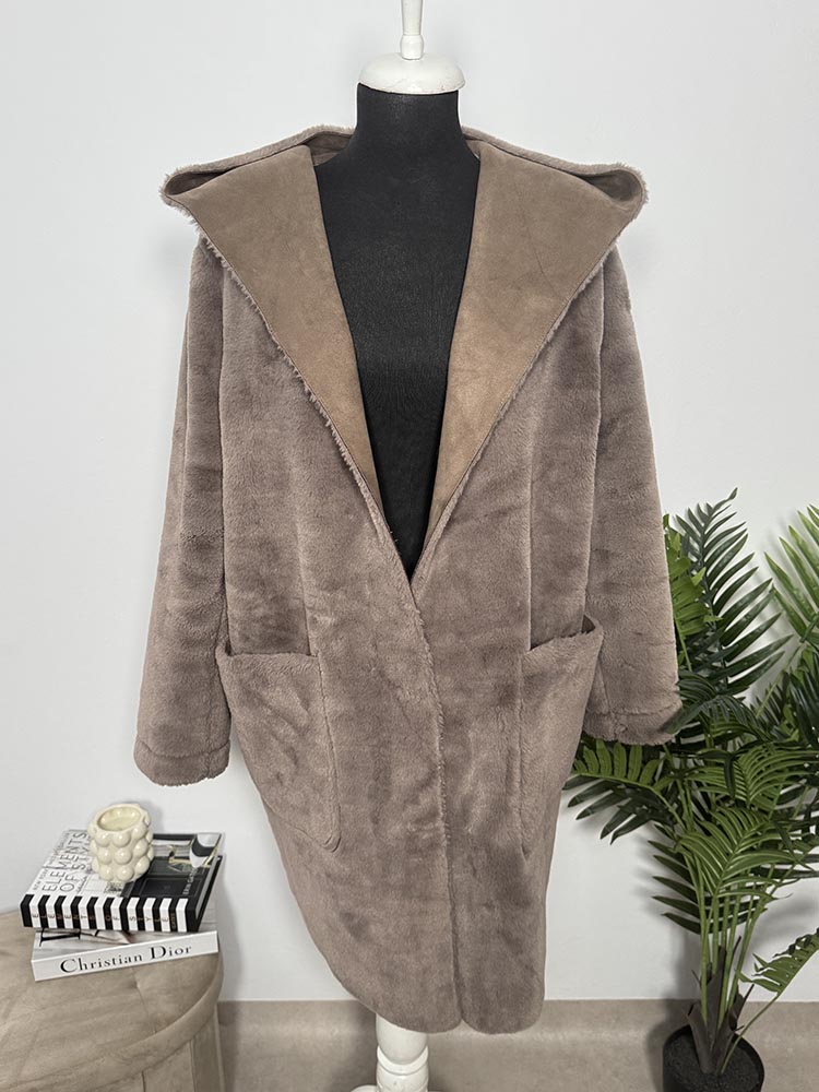Cojoc calitativ cu doua fete Zara Cam L - imagine 2